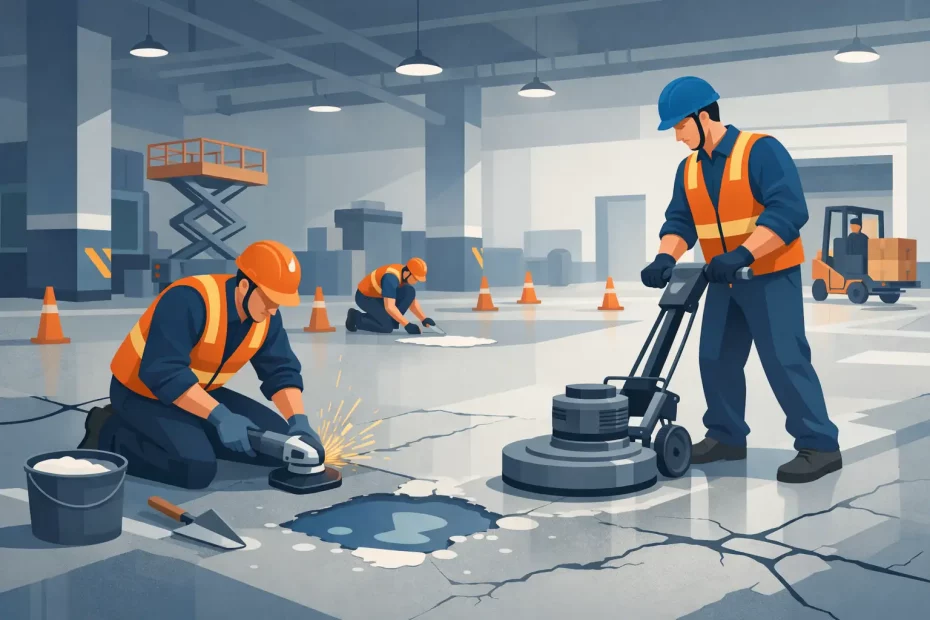 Concrete Floor Repair for Demanding Facilities