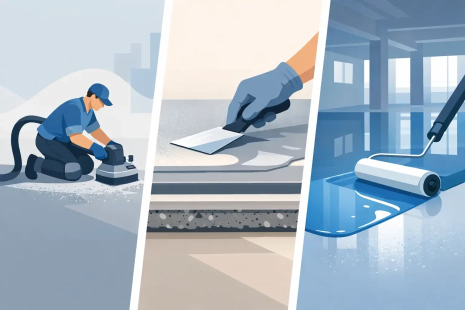 Floor Preparation for Long-Lasting Resin Floors